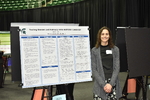 Kamryn presenting on animacy and gender in an artificial language study. First prize in her session!
